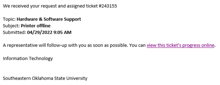 I submitted a ticket to SE and I want to know if this email is